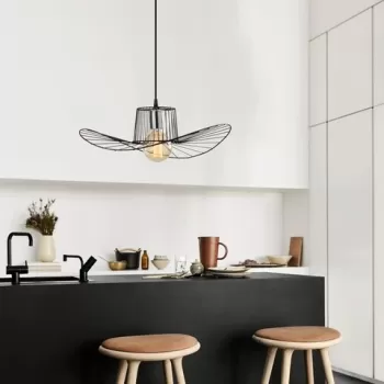 Lustra, Tel - 6721, Opviq, 49 x 110 cm, 1 x E27, 40W, negru imagine