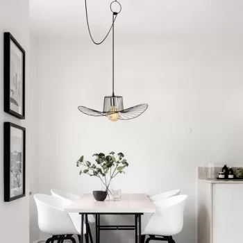 Lustra, Tel - 6726, Opviq, 108 x 15 x 67-82 cm, 1 x E27, 40W, negru imagine