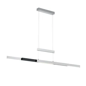 Lustra Trajan, TRIO, 150.5x6x150 cm, 45W, 1x SMD, metal, argintiu lucios imagine