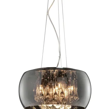 Lustra Vapore, TRIO, 40x150 cm, 42W, 5x G9, sticla, argintiu imagine