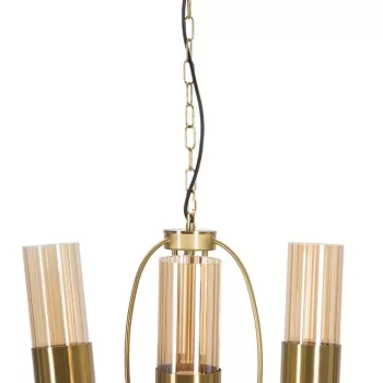 Lustra Versailles, Mauro Ferretti, O60 x 103 cm, 3 x E27, 20W, fier/sticla, auriu imagine