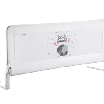 Margine de siguranta pentru pat, Kedicik, 150x65x2 cm, Plastic, Alb imagine