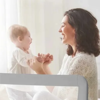 Margine de siguranta pentru pat, Wallxpert, Bed Safety Rail 180, Alb imagine