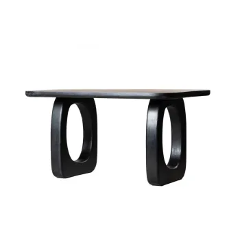 Masa Astir, Homla, 160x100x76 cm, lemn, negru imagine