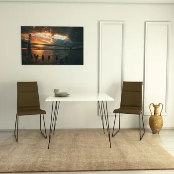 Masa, Comforty, Sandalf Square, 90x75x90 cm, Alb imagine