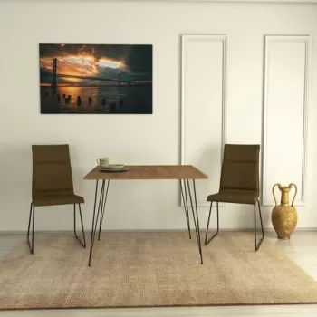 Masa, Comforty, Sandalf Square, 90x75x90 cm, Stejar caucazian imagine