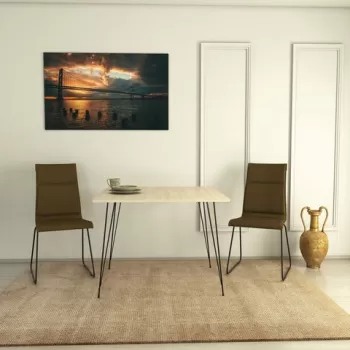 Masa, Comforty, Sandalf Square, 90x75x90 cm, Stejar imagine