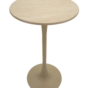 Masa de bar Alaska, Mauro Ferretti, 60x106 cm, MDF/fier, crem imagine