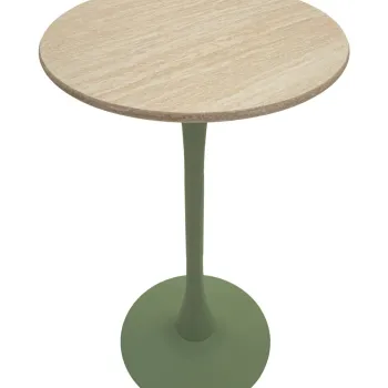 Masa de bar Alaska, Mauro Ferretti, 60x106 cm, MDF/fier, verde imagine