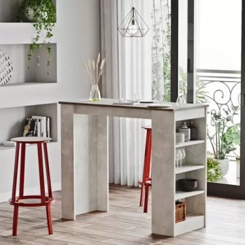 Masa de bar, Locelso, ST1, 120x101.8x51.6 cm, Gri imagine