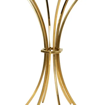 Masa de bar Shanty, Mauro Ferretti, 108x60 cm, fier/sticla, auriu/negru imagine