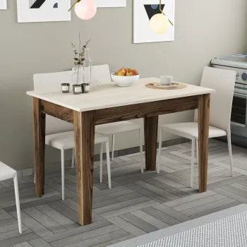 Masa de bucatarie, Hanah Home, Kiev 895, PAL, Nuc / Travertin imagine