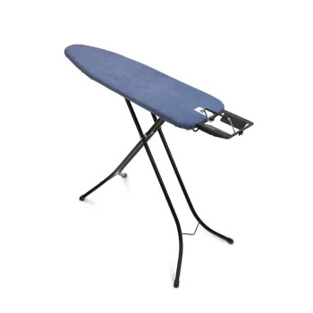 Masa de calcat, Brabantia A, Denim Blue, 110x30 cm, 7 pozitii de reglare, otel/bumbac imagine