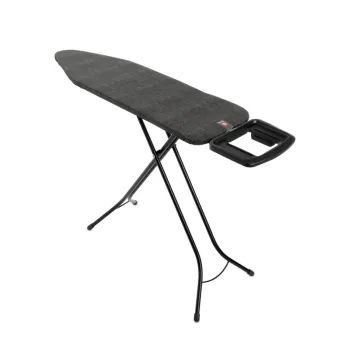 Masa de calcat, Brabantia B, Denim Black, 124x38 cm, 7 pozitii de reglare, otel/bumbac imagine