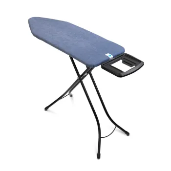 Masa de calcat, Brabantia C, Denim Blue, 124x45 cm, 7 pozitii de reglare, otel/bumbac, albastru denim imagine
