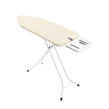 Masa de calcat, Brabantia C, Ecru, 124x45 cm, 7 pozitii de reglare, otel/bumbac imagine