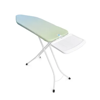 Masa de calcat, Brabantia C, Soothing Sea, 124x45 cm, 7 pozitii de reglare, cu suport statie de calcat, otel/bumbac imagine