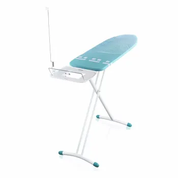 Masa de calcat, Leifheit, Air Board Express M Solid, 120x38 cm, albastru/alb imagine