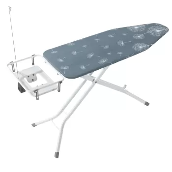 Masa de calcat pentru statie, Wenko, Professional Extra Wide, 130 x 48 x 99 cm, metal/bumbac imagine