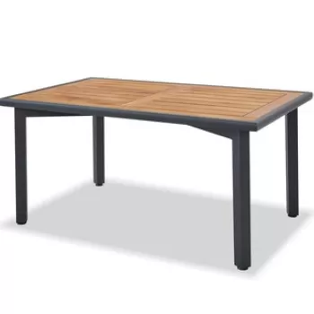 Masa de gradina, Clara, Berlin , 155x75x95 cm, Antracit / Lemn imagine