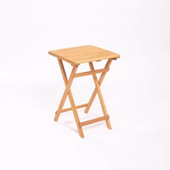 Masa de gradina, Meya Dekor, MY020, 50x72x50 cm, Maro imagine