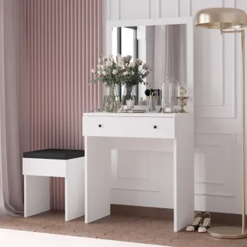 Masa de machiaj, Hanah Home, Felix, Alb imagine