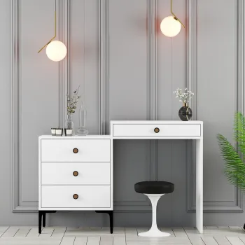 Masa de machiaj, Hanah Home, Lizbon 556, Alb imagine