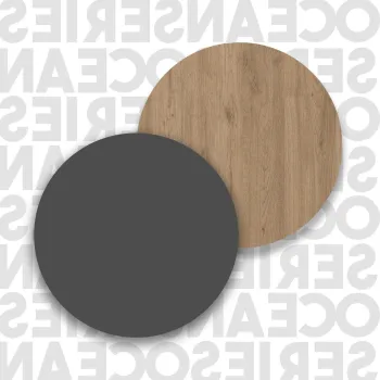 Masa de machiaj, Hanah Home, On18-S, 100x75x44.5 cm, Maro imagine