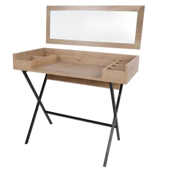 Masa de machiaj, Hanah Home, Sofya, Nuc / Negru imagine