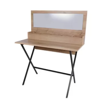 Masa de toaleta / machiaj, Mod Design, Soona, 100x50x124 cm, Stejar / Negru imagine