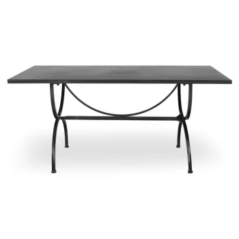 Masa dreptunghiulara, Medici, L.160 l.90 H.74, otel, negru imagine