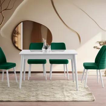 Masa extensibila, Nmobb, Lotus, MDF , Alb imagine