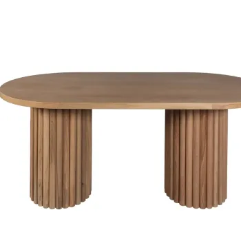 Masa, Fairfax, Italyan Masa, 170x75x90 cm, 100% MDF ACCOVIT DE FAG, Natural imagine