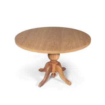 Masa, Fairfax, Tondo, 100% stejar, Natural imagine