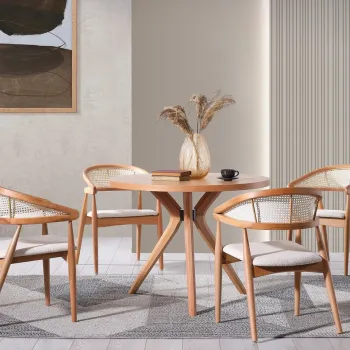 Masa, Fairfax, Vegas, 100x75x100 cm, Natural imagine