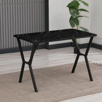 Masa, Hanah Home, Elma 110, 110x74x70 cm, Negru imagine