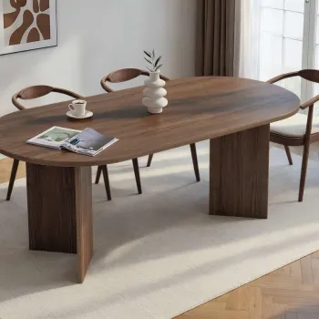 Masa, Hanah Home, Sabella, 200x75x90 cm, PAL, Maro imagine