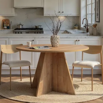 Masa, Hanah Home, Virella, 120x75x120 cm, Maro imagine