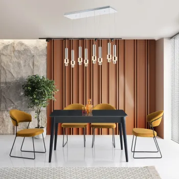 Masa, Nmobb, Lotus, Cadru: 100% PLANCA DE FIBRA CAVITA MELAMINA, Gri imagine