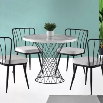 Masa, Nmobb , Pota, PAL, Alb / Gri / Negru imagine