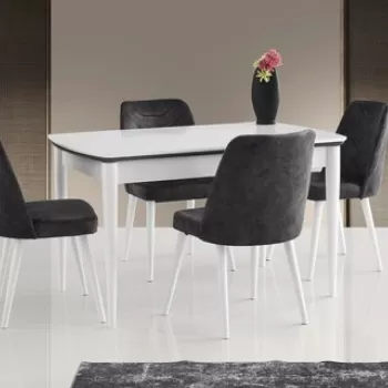 Masa, Nmobb , Vega, 130x75x80 cm, MDF , Alb imagine