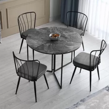 Masa, Nmobb , Yaprak, 100x72x100 cm, PAL, Antracit imagine