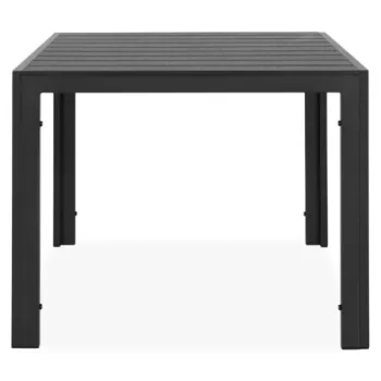 Masa patrata, Encore, L.90 l.90 H.74 cm, aluminiu, negru imagine