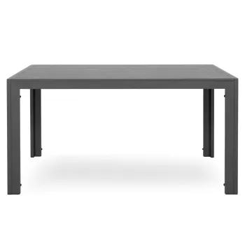 Masa pentru gradina Haven, 140x80x75 cm, aluminiu, gri imagine