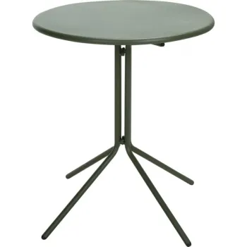 Masa pliabila rotunda pentru gradina Heinner, 58x70 cm, otel, verde imagine