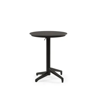 Masa pliabila, Tilia, Masa Moon O60 V2 F, 60x78x60 cm, Cadru: 100% ALIMINIUM, Negru imagine