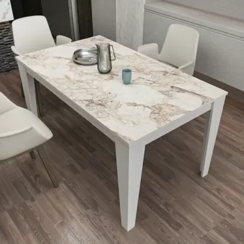 Masa, Zena Home, Bud, 145x75x85 cm, PAL, Alb imagine