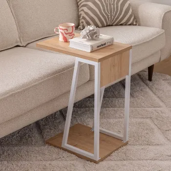 Masuta, Arnetti, Lissa, 30x42x56.8 cm, PAL, Safir / Alb imagine