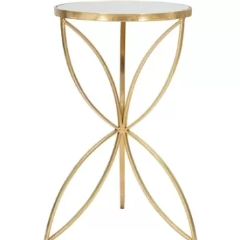 Masuta Butterfly, Mauro Ferretti, 35x60 cm, fier/oglinda, auriu imagine