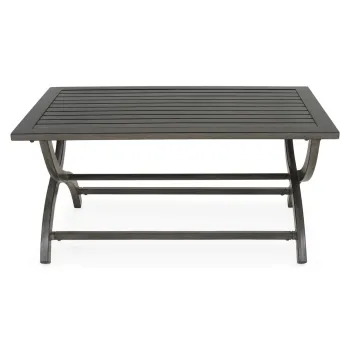 Masuta cafea exterior Bridgeman, 107x71x51 cm, aluminiu, negru imagine